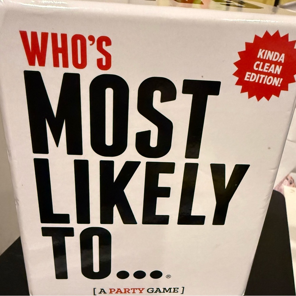 Who's Most Likely To... Party Game - White Edition